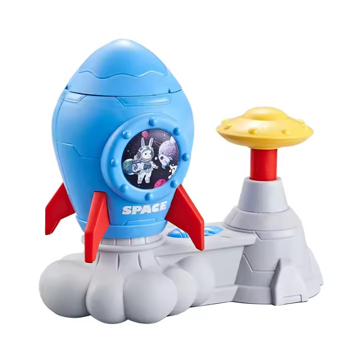 Juguetes para Niños de Juegos al Aire Libre Edad 4-8 Lanzador de Discos Voladores con Discos Fluorescentes Juegos de Pascua para Niños y Niñas Edad 3-5 - 1