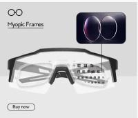 Kapvoe-gafas de sol fotocromáticas rojas para ciclismo, lentes fotocromáticas azules para ciclismo de montaña, deportivas, para hombre - details 0
