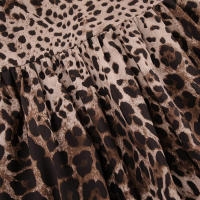 Estampado de leopardo con cuello en V ajustado verano otoño nuevo estampado manga larga vestido corto para mujer elegante - details 17