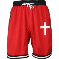 Pantalones de Baloncesto Cruzado para Hombres Línea de Malla de Secado Rápido Cintura Elástica - details 5