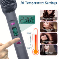 Peine de Alisamiento Eléctrico 3 en 1 Herramienta de Cabello para Aliser y rizar - details 1