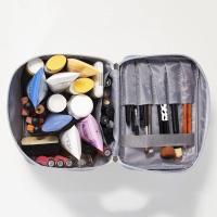 Bolsa De Maquillaje Para Mujer Portátil Impermeable Organizador De Baño De Gran Capacidad Estuche De Cosméticos Con Cierre De Cremallera Para Viajes - details 3