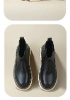 Botas de hombre de alta gama de cuero Botas Chelsea Zapatos altos de piel de vaca de capa superior - details 5