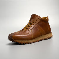 Botas casuales de caña media de gama alta, zapatos deportivos de piel de vaca de cuero genuino para hombres - details 20