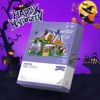 Halloween Creative Building Blocks Game, Halloween Hut, Ghost House, Pumpkin House, Decorative Brick Set, Toys, Birthday Party G - details 4
