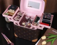 Bolsa de Maquillaje de Viaje Retro de Gran Capacidad 2025 Caja de Almacenamiento de Cosméticos Portátil de Alta Gama Organizador de Maquillaje Manual - details 20