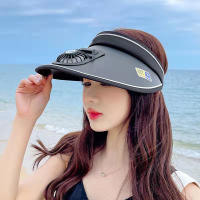 Verano nuevo sombrilla protector solar ventilador gorra recargable gran cornija tapa superior vacía para exteriores mujer sol sombrero ventilador gorra - details 6