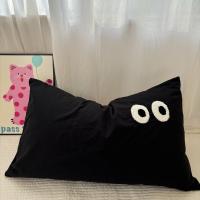 Funda de almohada suave y cómoda, funda de almohada transpirable lavable a máquina con dibujos animados, funda de cojín Rectangular de poliéster para viaje, 2 uds. - details 1