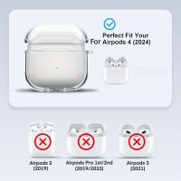 Funda protectora de TPU suave a prueba de golpes para AirPods 2024 de 4ª generación, Kit de limpieza, regalo claro perfecto para hombres y mujeres - details 3