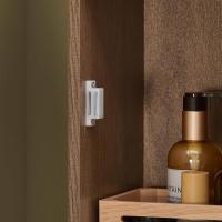 Mueble de baño tipo columna con armario alto, estanterías de baño con 5 estantes abiertos, 2 puertas y 1 cajón, color blanco, 20 x 20 x 180 cm - details 35