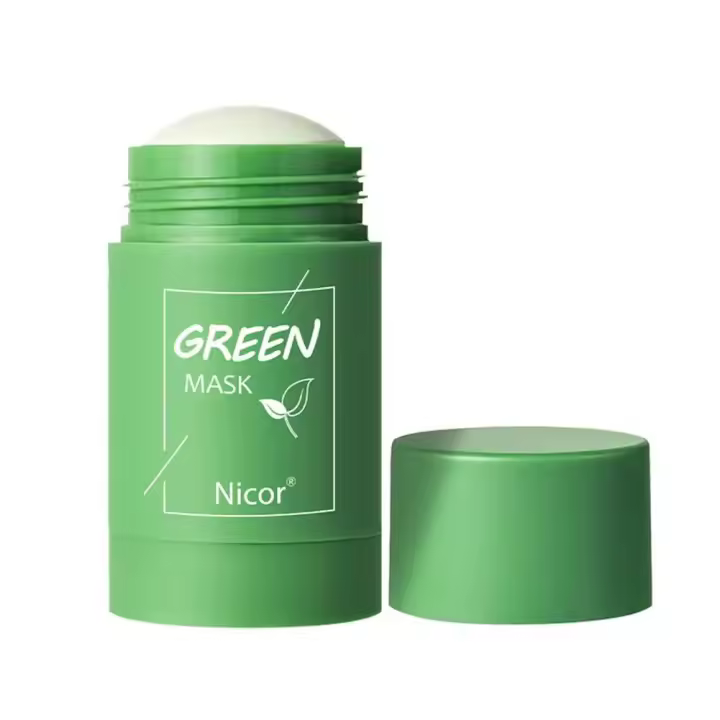Mascarilla de limpieza facial, té verde, mascarilla de limpieza profunda, Control, elimina palo, agua, barro, puntos negros, repone la película retráctil, hidrata los poros I1S9 - 1