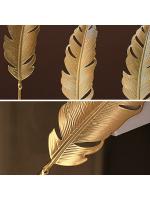 Artesanías de Hojas de Ginkgo Doradas Escultura de Hojas Nórdicas de Lujo para Sala de Estar - details 7