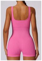 Seamless One-piece Yoga Clothing High-intensity Sweat Wicking Threaded Elastic Sports Tight Fitness One-piece Clothing Female - details 13