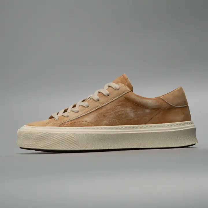Nuevos hombres de cuero genuino de búfalo de moda versátil tendencia casual zapatos de junta. - 1