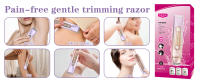 Afeitadora eléctrica 2 en 1 para mujer - Recortadora de bikini de doble cabezal - Uso húmedo y seco - Recortadora de vello corporal y removedor de vello facial para bikini, pierna axilar, área privada, brazo, cuerpo, cara - details 4