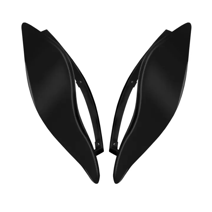Parabrisas ajustable para motocicleta, Deflector de aire negro para Harley Touring Electra Street, triglide 2014-2022 - 1