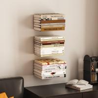 Organizador de libros Invisible multifunción, estantería flotante, accesorios de estante de exhibición, decoración del hogar montada en la pared para interiores, 2 uds. - details 6