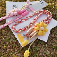 Correa de Teléfono Lanyard para Mujeres Estilo LargoinsCuerda trenzada hecha a mano de flor de viento, duradera, anti-pérdida para exteriores - details 3