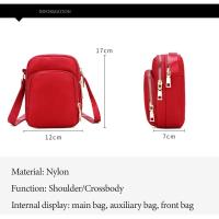 Bolso de hombro impermeable para mujer, bandolera con cremallera para teléfono móvil, multifunción, para muñeca - details 9