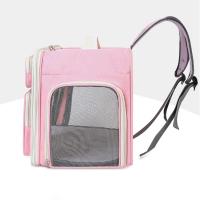 Mochila portamascotas portátil, bolsas de viaje plegables y transpirables para perros, cómoda bolsa de transporte para gatos de gran capacidad, suministros para mascotas - details 5