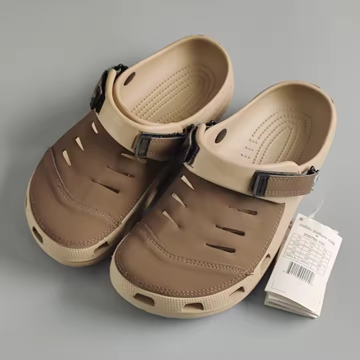 Zapatos de hombre ligeros de negocios, sandalias de cuero para hombre, EVA casual transpirable, zapatos de playa, zapatillas para hombre - 1