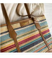 Bolso Grande de Paja Tejido Bolso de Playa de Vacaciones Casual para Mujeres - details 13