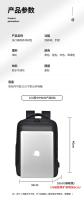 Mochila para hombres mochila de viaje de gran capacidad bolsa de computadora impermeable de 17,3 pulgadas para mujeres - details 8
