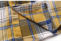 Camisa de Verano de Doble Bolsillo a Rayas Talla Grande Estilo Casual de Negocios para Hombres - details 8