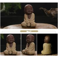 Estatua de Buda de Cerámica con Arena de Color Figura de Monk para Decoración del Hogar - details 8