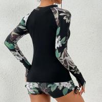 Bañador de manga larga para mujer, conjunto de Tankini deportivo para surfear, ropa de playa, trajes de baño de dos piezas para piscina - details 5