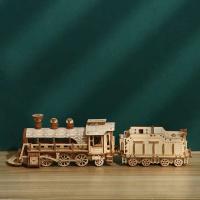 Rompecabezas de madera creativos para adultos y niños, conjunto de modelos de construcción DIY, montaje de camiones mecánicos 3D, coches Montessori, Kit de juguetes de escritorio - details 15