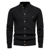 cárdigan de punto para hombre, suéter de algodón con botones de alta calidad y cuello simulado para hombre, cárdigans de diseñador a la moda para invierno - details 4