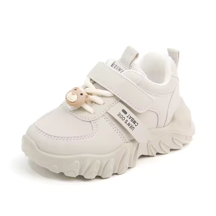 Zapatos deportivos para niños 2025 primavera y otoño nuevos zapatos de papá para niños zapatos antideslizantes blancos pequeños para niñas zapatos casuales para bebés de suela suave - 1