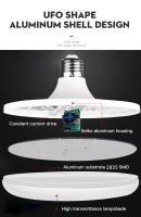 Bombillas LED E27 2PCS Lámpara UFO 220V Bombilla de 20W 30W 40W 50W Súper Brillante para Iluminación de Casa en Cocina y Habitación Color Blanco Fabricado en China - details 10