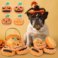 Juguete de Mordedura de Calabaza de Halloween Bola de Masticación de Peluche Suave para Perros - details 3