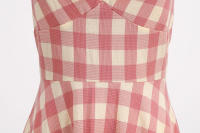 Cuello en V retro de longitud media, estampado británico - details 5