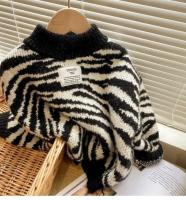 2025 otoño niñas niños Casual cebra suéteres bebé niños tejido Cardigan - details 4