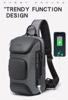 Bolso de hombro tipo bandolera antirrobo multifuncional para hombre, resistente al agua, bolso de pecho corto - details 0