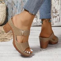 Zapatillas de verano para mujer, zapatos informales con tacones de cuña - details 1