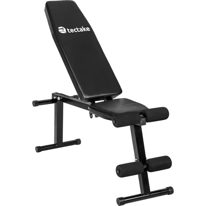 Banco de Pesas Plegable, Respaldo Ajustable en 5 Posiciones, Acolchado Cómodo, Banco Musculación Multifuncional para Gimnasio en Casa, Entrenamiento para Gimnasio en Casa - Negro - 1