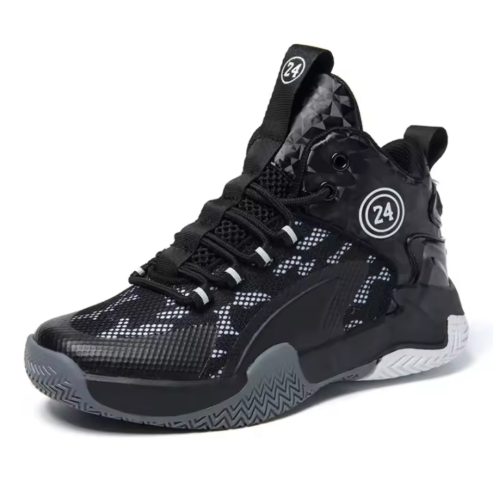 Zapatos deportivos antideslizantes de suela gruesa para niños, zapatos de entrenamiento de baloncesto para niños - 1