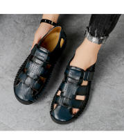 Sandalias de verano para hombre hechas a mano con goma antideslizante, sandalias clásicas de cuero para la playa - details 25