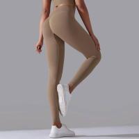 Pantalones de yoga sin costuras para mujer, ropa deportiva Fiess, leggings de cintura alta, pantalones de ejercicio para correr, 11 colores - details 14