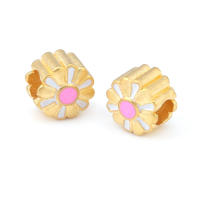 Pulseras de Brass Dorado Mate 4PCS Grande Agujero Abalorios para Hacer Joyas DIY - details 177