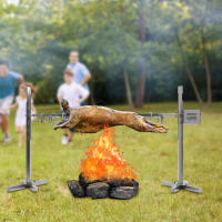 Brochet Eléctrico de Barbacoa de Alta Calidad Kit de Barbacoa con Motor de 15W, Eje Rotativo de 53 Pulgadas, Para Asados, Salchichas, Camping Productos Especiales al Aire Libre y Jardín - details 0
