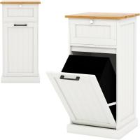 Armario para ropa sucia, cesto de madera para ropa sucia con 1 cajón, armario de suelo con cesta extraíble de lavandería, para baño, lavandería, 40x37x82cm - details 8