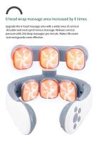 Dispositivo de masaje TENS para cuello y hombros, masajeador muscular de compresión caliente de 6 pulsos, tratamiento de relajación de Espondilosis Cervical - details 4