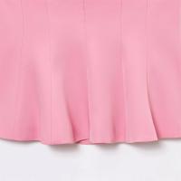 PB & ZA 2025 Falda corta estilo dobladillo fuera del hombro temperamento simple color sólido tubo top novedad de verano ropa de mujer - details 12