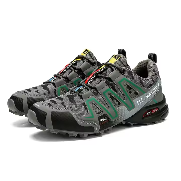 Zapatos de senderismo impermeables para hombre, calzado ligero y cómodo de cuero, antideslizante para caminar - 1