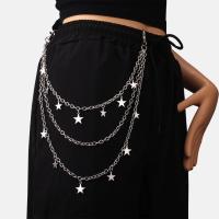 Cadena de cintura con colgante de estrella de metal para mujer, cadena decorativa para pantalones, adornos de cintura informales, regalo de cumpleaños para niña, 1 ud. - details 4